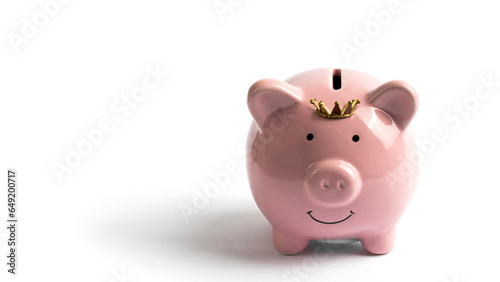 Piggy bank, concept of savings money. AI generated