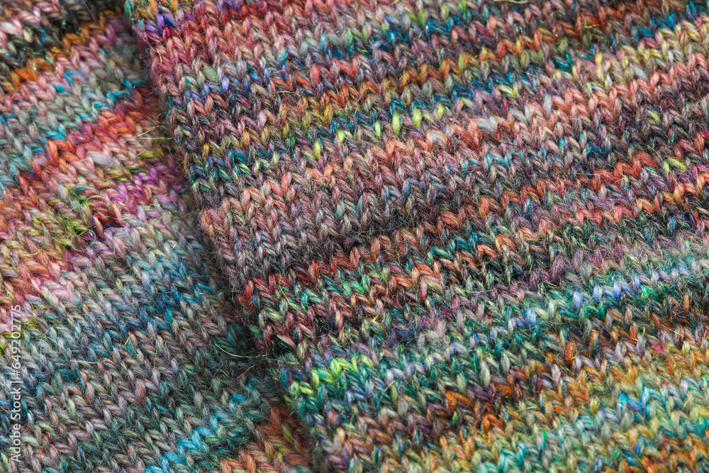 Beautiful handknit knitting samples of  socks, made with pure organic handspun sheep wool yarn from a traditional spinning wheel	