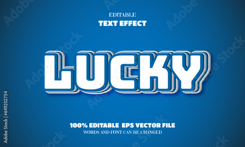 Lucky Text, Editable Font Effect