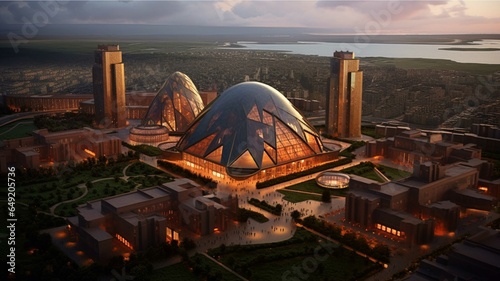 Modern building at the city