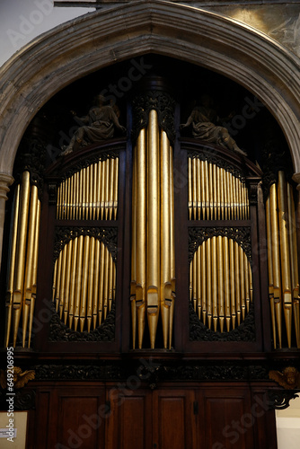 Saint Andrew Undershaft church, City of London, U.K. Organ photo