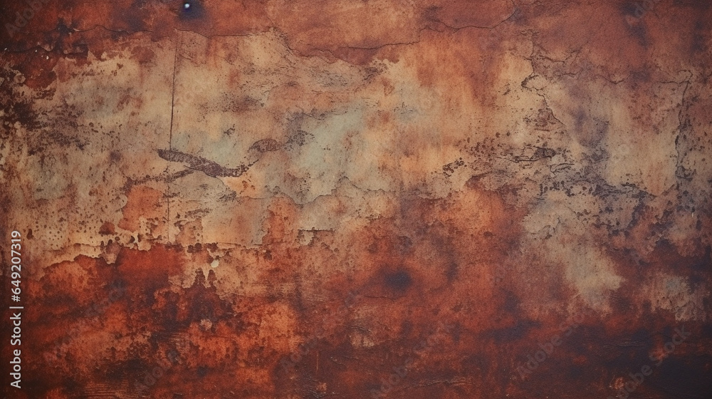 Vintage distressed rusted texture. Dirty gritty grunge retro effect background with copy space