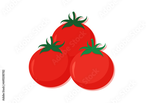 Vector illustration of tomato fresh vegetable. Delicious healthy food