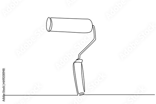 paint roller brush work industry object line art