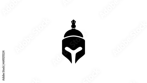 Spartan warrior helmet