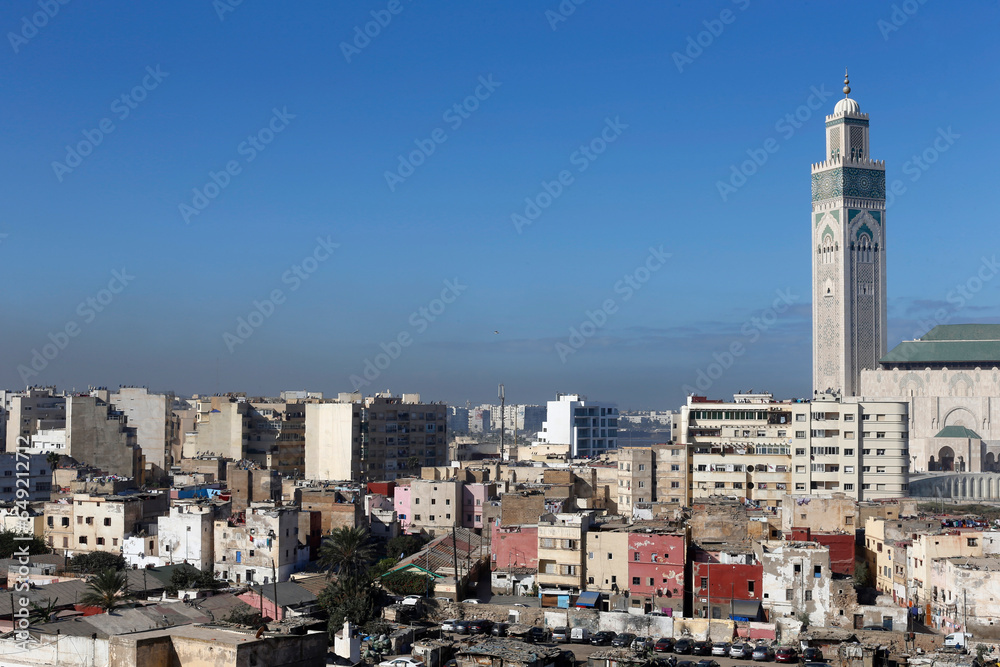 View of Casablanca, Morocco.
