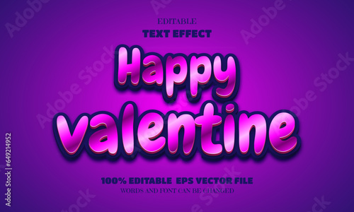 valentine Text, Editable Font Effect