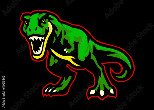 Ferocious T-rex Mascot Vector Illustration
