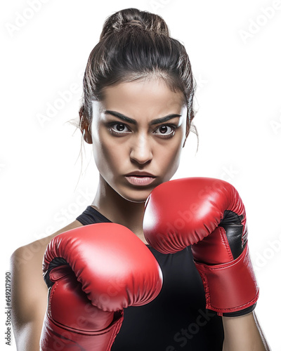 Woman Doing Kickboxing, kickboxing, fitness, martial arts, strong ,png, transparent background © Retro graphics