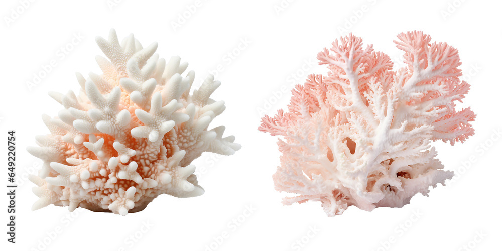 Coral Bleaching, transparent background, isolated image, generative AI
 - obrazy, fototapety, plakaty 