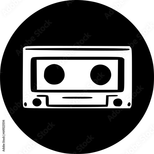VHS tape line icon. Video cassette linear style sign for mobile sign, symbol, vector, art