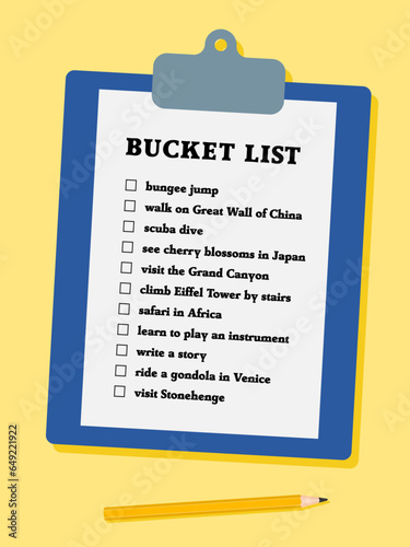 Simple vector bucketlist