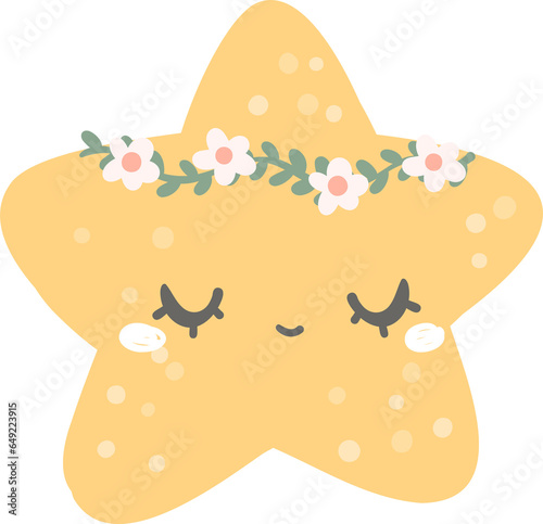 Cute star, kawaii nusery sky photo