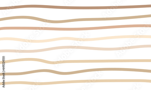 pastel brown minimal striped pattern. retro vintage style horizontal curved lines texture