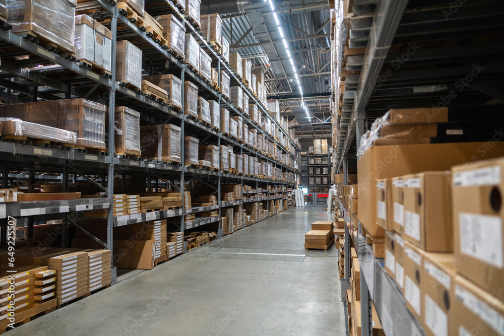 Self-service warehouse in a hardware store. Self-service warehouse in a hardware store.