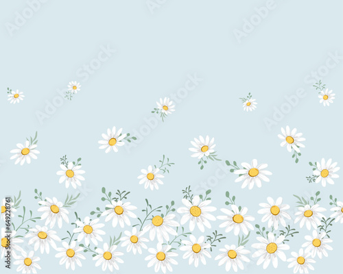 watercolor daisy flowervector design positive quote fashion etc 