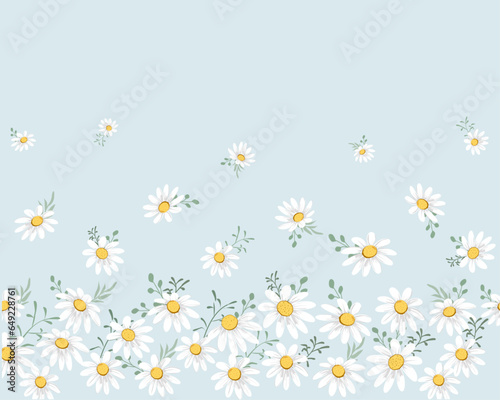 watercolor daisy flowervector design positive quote fashion etc 	