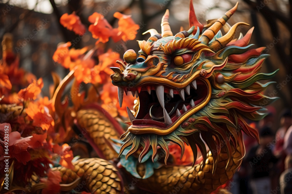 Fototapeta premium 2024 Chinese new year, the year of the Dragon.