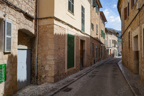 Soller, Mallorca, Spain - 12 June 2023: Backstreets of the scenic town of Soller, Mallorca © Mark