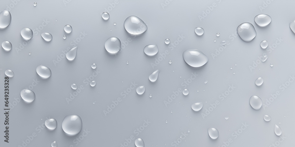 Textured light grey water drops abstract background