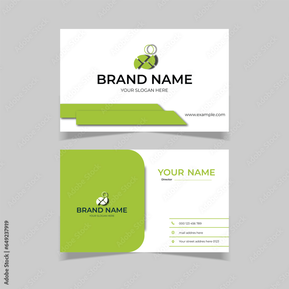 elegant modern business card design template elegant modern business card design template