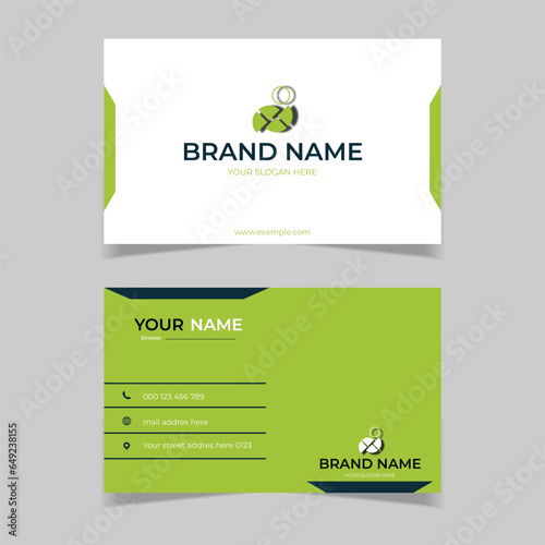 elegant modern business card design template