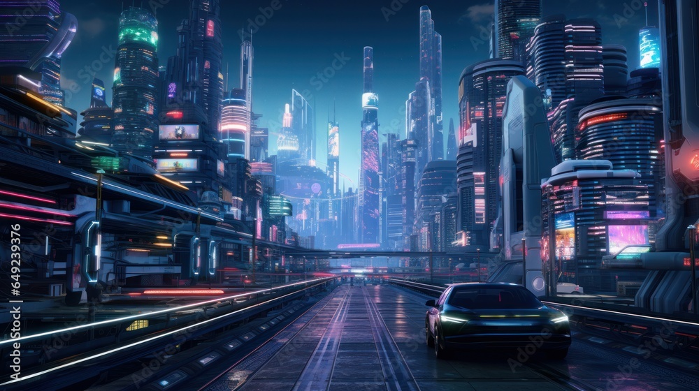 Cyberpunk City Nights
