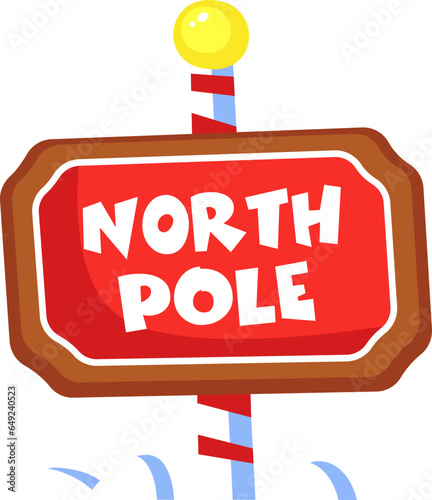 North Pole Signboard