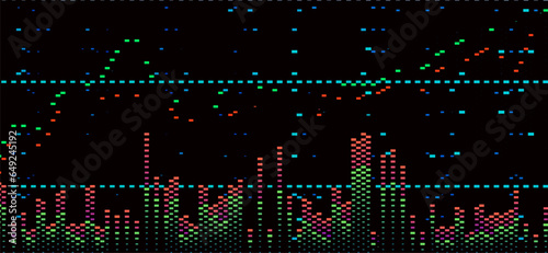Stock market graph background. Concept of business investment