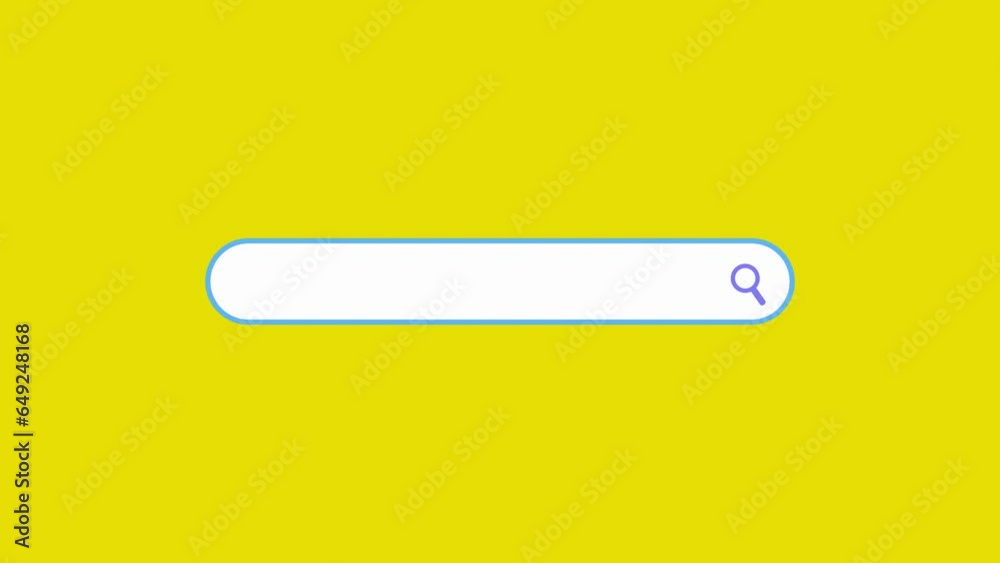 Search Bar Green screen Animation. Typing Search Address navigation bar box, search web browser window. Searching internet website search engine box. Searching for Data information web search bar.
