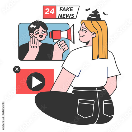 Fake news. Manipulation and control over people mind. Media influencing