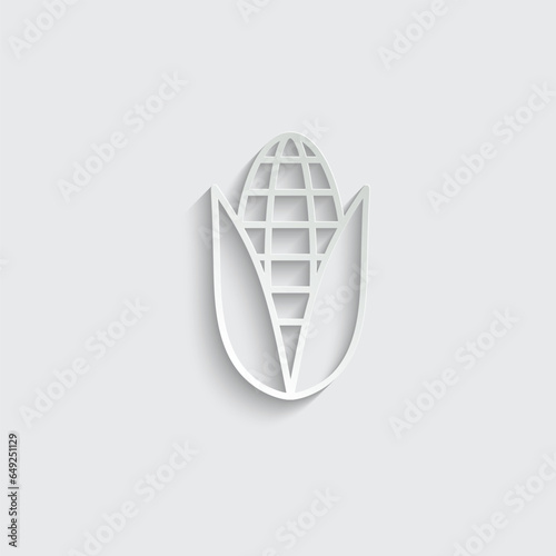corn icon vector cornlogo popcorn sign  © veronchick84