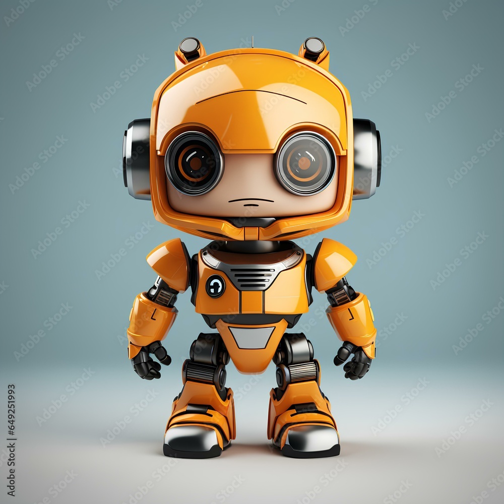 3d model cute robot toy pointing 3d model cute robot toy pointing