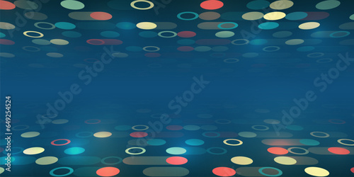Structuring the flow of information. Data analytics concept. Sorting a large amount of data on a dark background. Big data visualization. Futuristic network or business analytics.