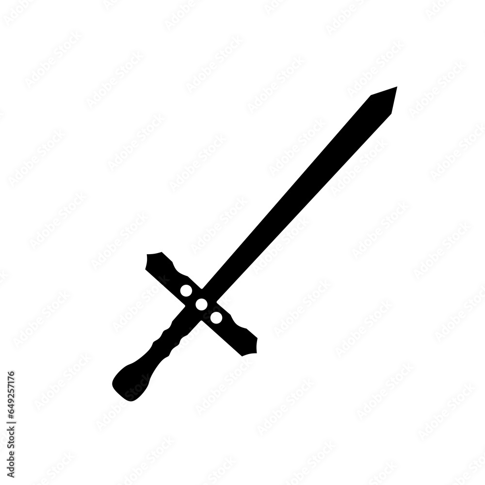 sword icon vector on white background sword icon vector on white background