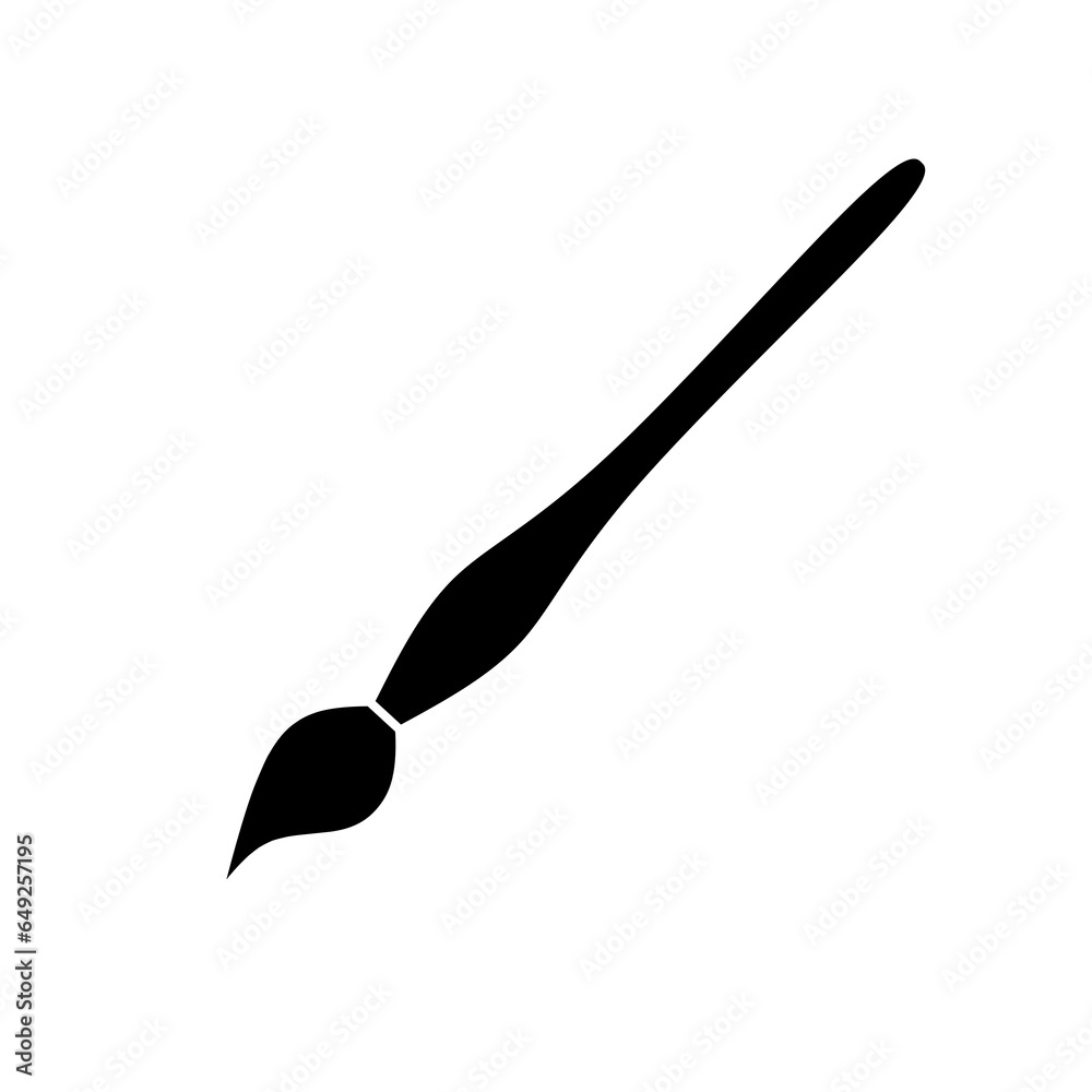painting brush icon vector on white background painting brush icon vector on white background