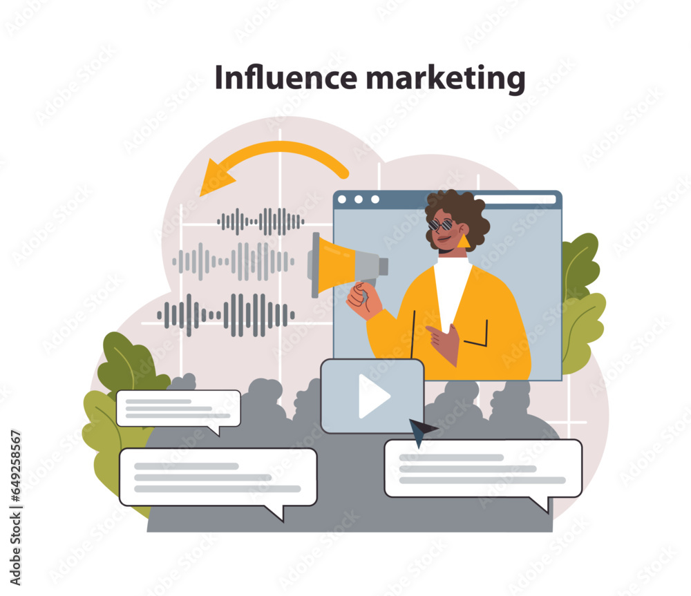 Influencer marketing. Digital promotion in social networks. Website