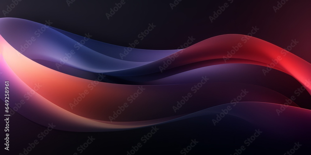 Fototapeta premium Abstract background with waves and lines, Generative AI