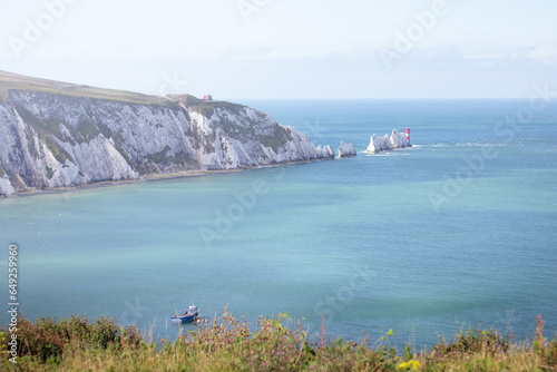 A stunning view of the needles on the Isle of Wight, UK