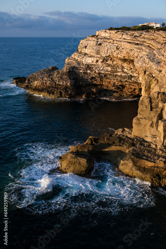 Sea splashing near sea in nature