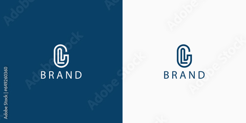 GL Letters Vector logo design vector image