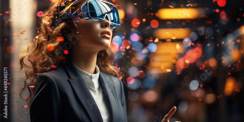 The Future is Now: Businesswoman Embracing Metaverse and Digital Transition