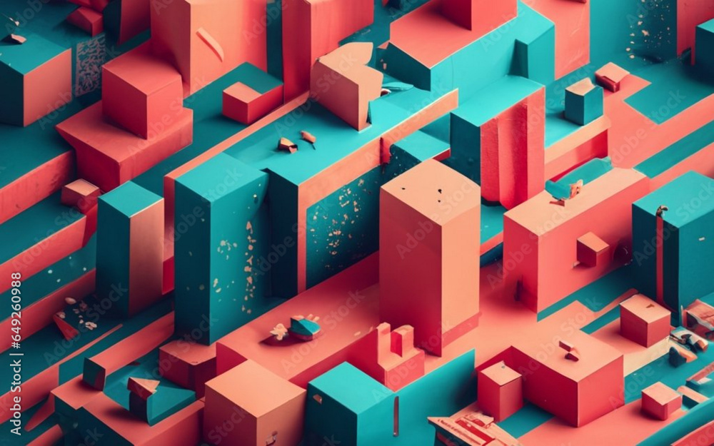 3d colorful shapes background generative ai 3d colorful shapes background generative ai