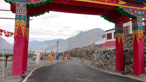 Diskit Monastery in Ladakh region photo