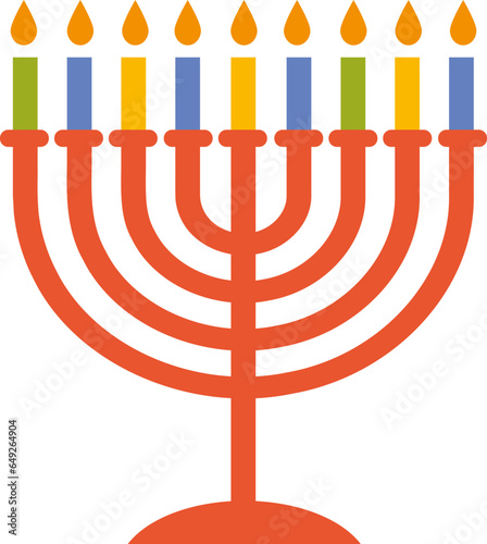 Hanukkiah - traditional Hanukkah candlestick