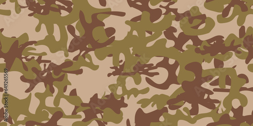Camouflage Seamless Print. Hunter Khaki Pattern. Modern Military Camouflage. Seamless Tree Paint Camo Dirty Grunge. Desert Repeat Pattern. Woodland Vector Camouflage. Digital Urban. Sand Camo Paint.