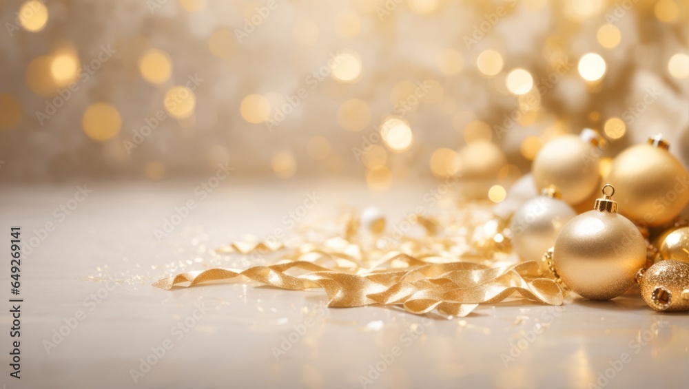 Christmas Background with golden balls Christmas Background with golden balls