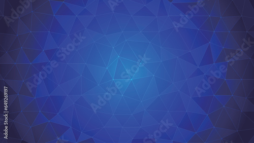 16:9｜青系のポリゴン背景素材