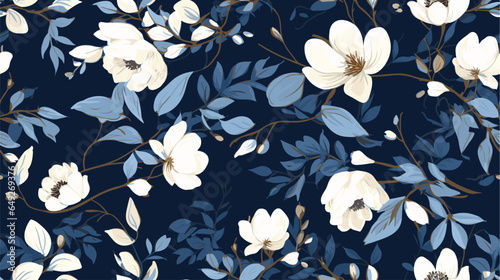 Floral seamless vector pattern with leopard print. Modern trendy style. Pastel colors. Fashionable template for design