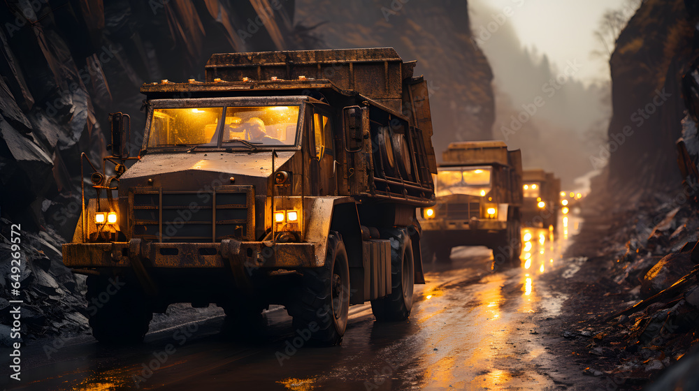 Orange Construction Dump truck Orange Construction Dump truck